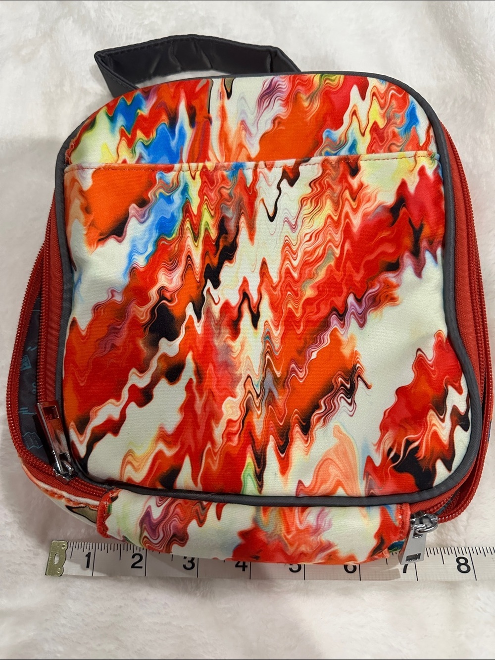 B BOX Insulated Flexi Lunch-bag  Abstract Print Multicolour Fun Back to School - Picture 9 of 10